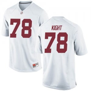 Men's Alabama Crimson Tide #78 Amari Kight White Replica NCAA College Football Jersey 2403NTZX8